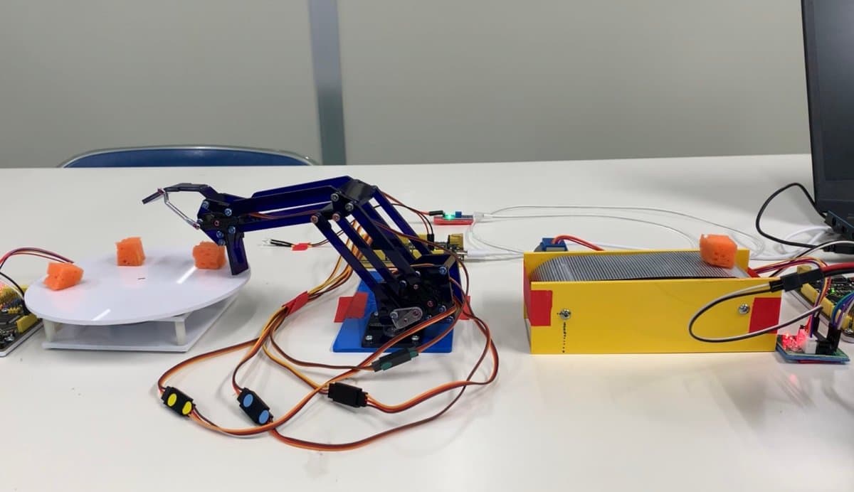 光ファイバによる協調動作